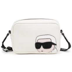 Adjustable handbag with badge