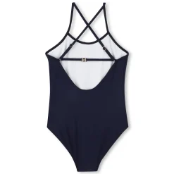 Bathing suit with strappy back