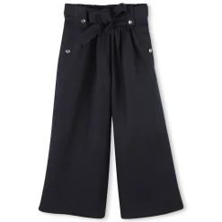 Belted linen trousers
