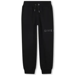 Block-colour fleece trousers