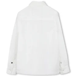 Block-colour poplin shirt