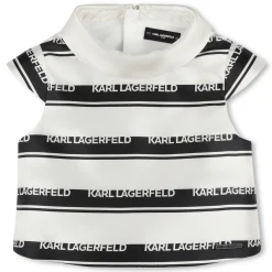 Blouse with logo stripes