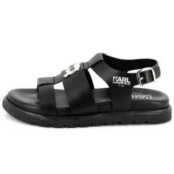 Buckled leather sandals