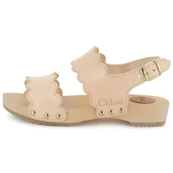 Buckled leather sandals