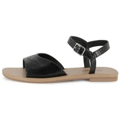 Buckled leather sandals