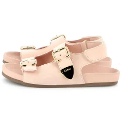 Buckled leather sandals