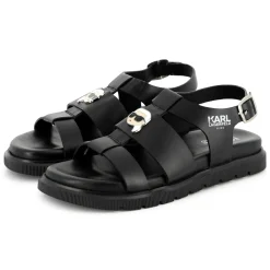 Buckled leather sandals
