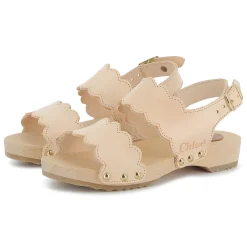 Buckled leather sandals