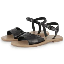 Buckled leather sandals