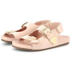 Buckled leather sandals