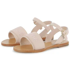 Buckled leather sandals