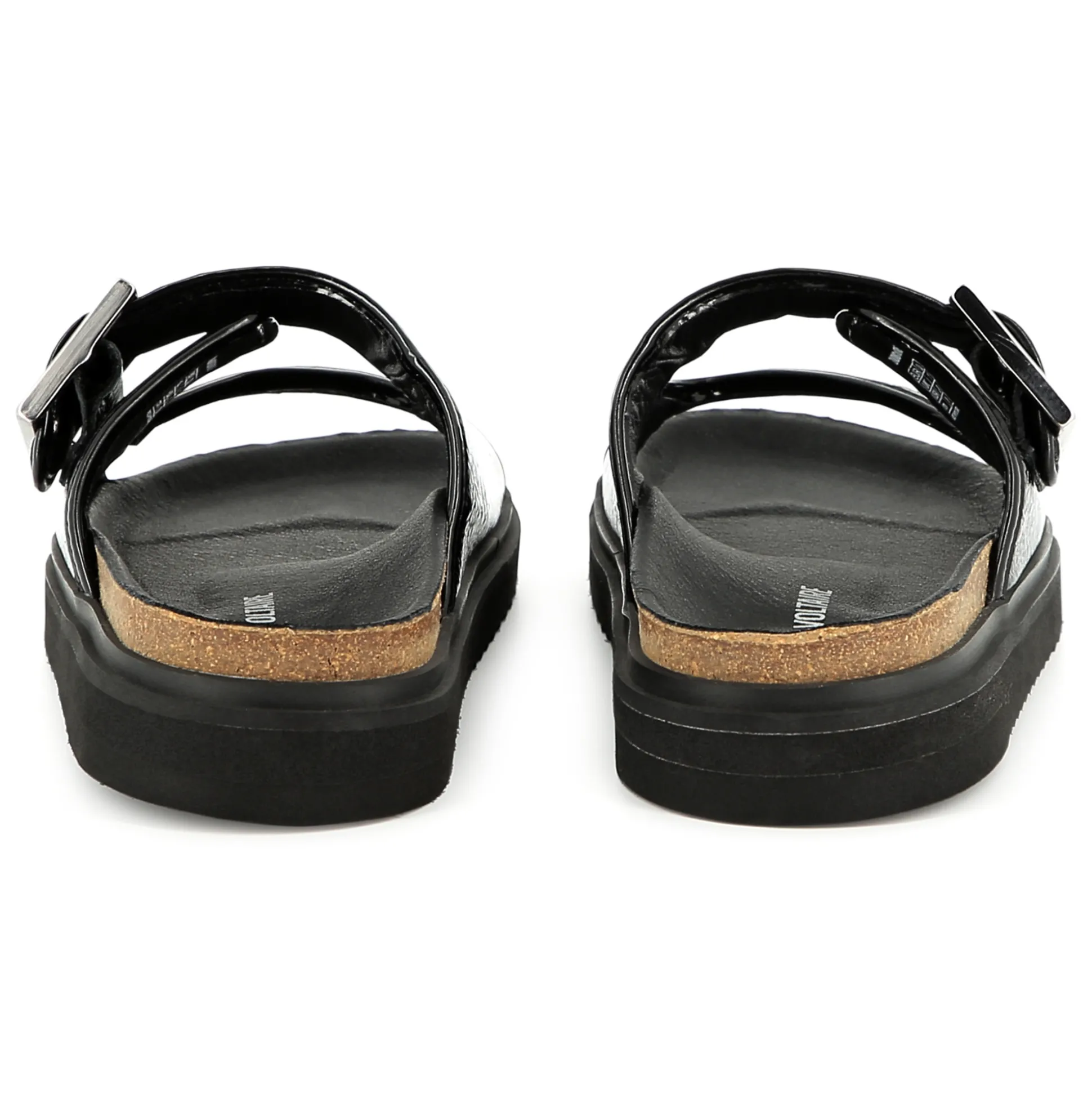 Buckled leather sandals