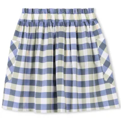 Chequered cotton skirt