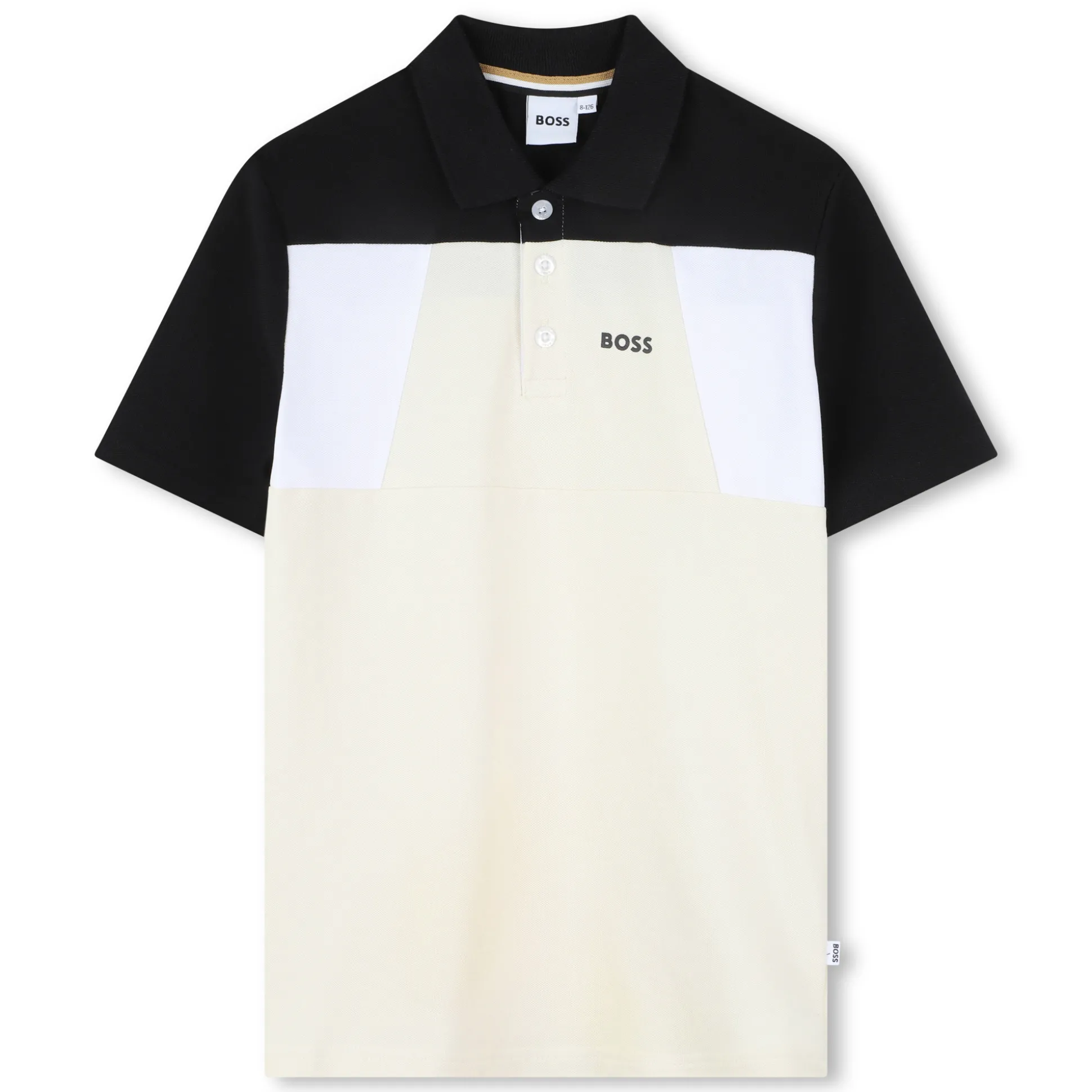 Colour-block polo shirt