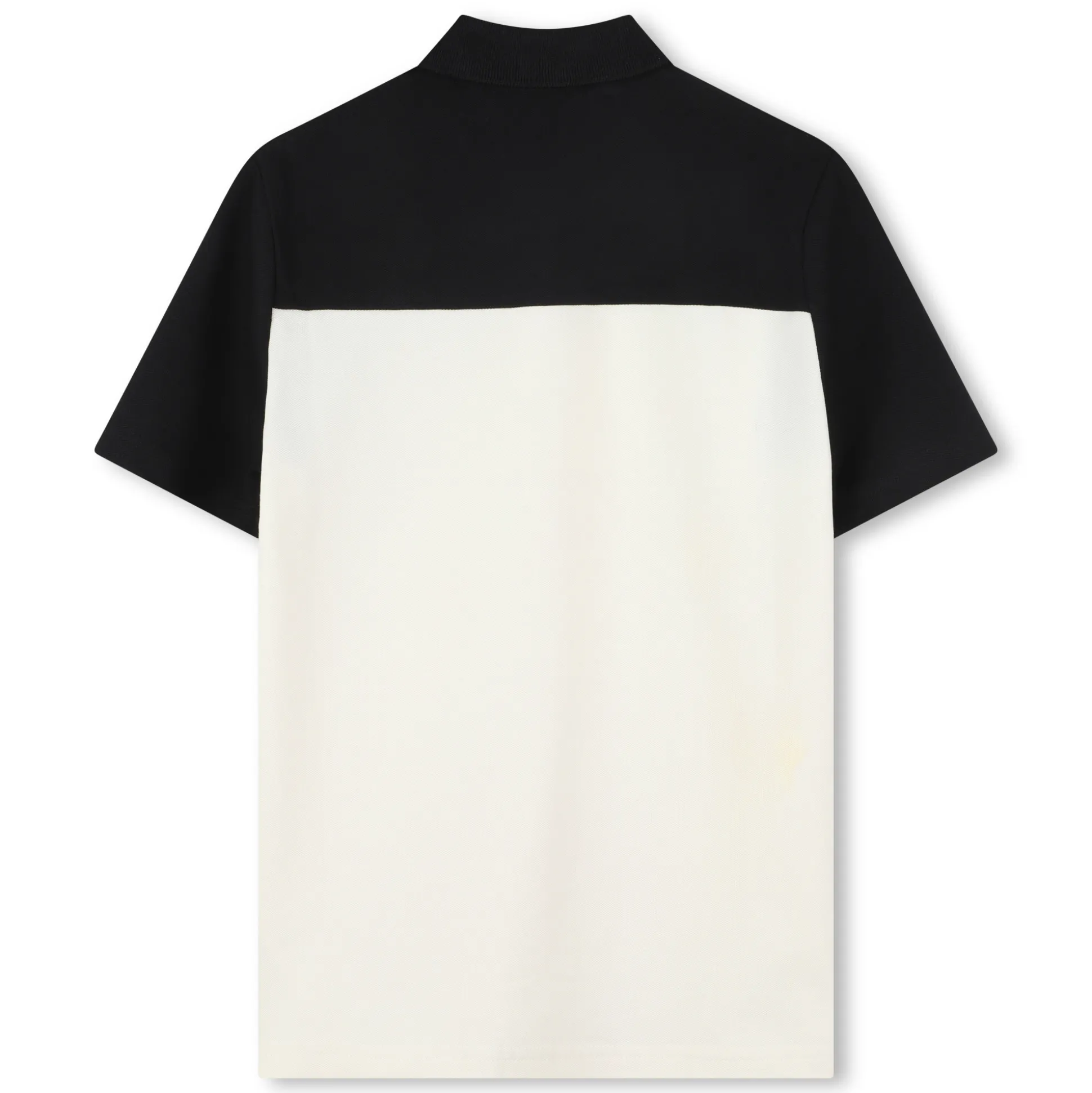 Colour-block polo shirt