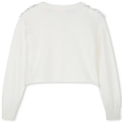 Cotton cardigan with sequins