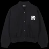 Cotton fleece cardigan