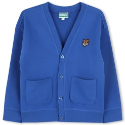Cotton fleece cardigan