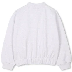 Cotton fleece cardigan