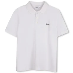 Cotton polo shirt with logo