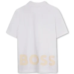 Cotton polo shirt with logo