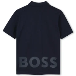 Cotton polo shirt with logo