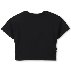 Cotton top with diamantés