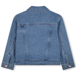 Denim jacket with sequins