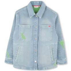 Denim overshirt with pockets
