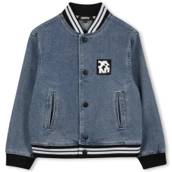 Denim press-stud jacket