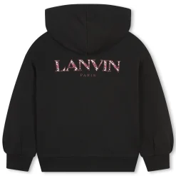 Embroidered zip-up sweatshirt