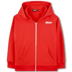 Fleece hooded cardigan