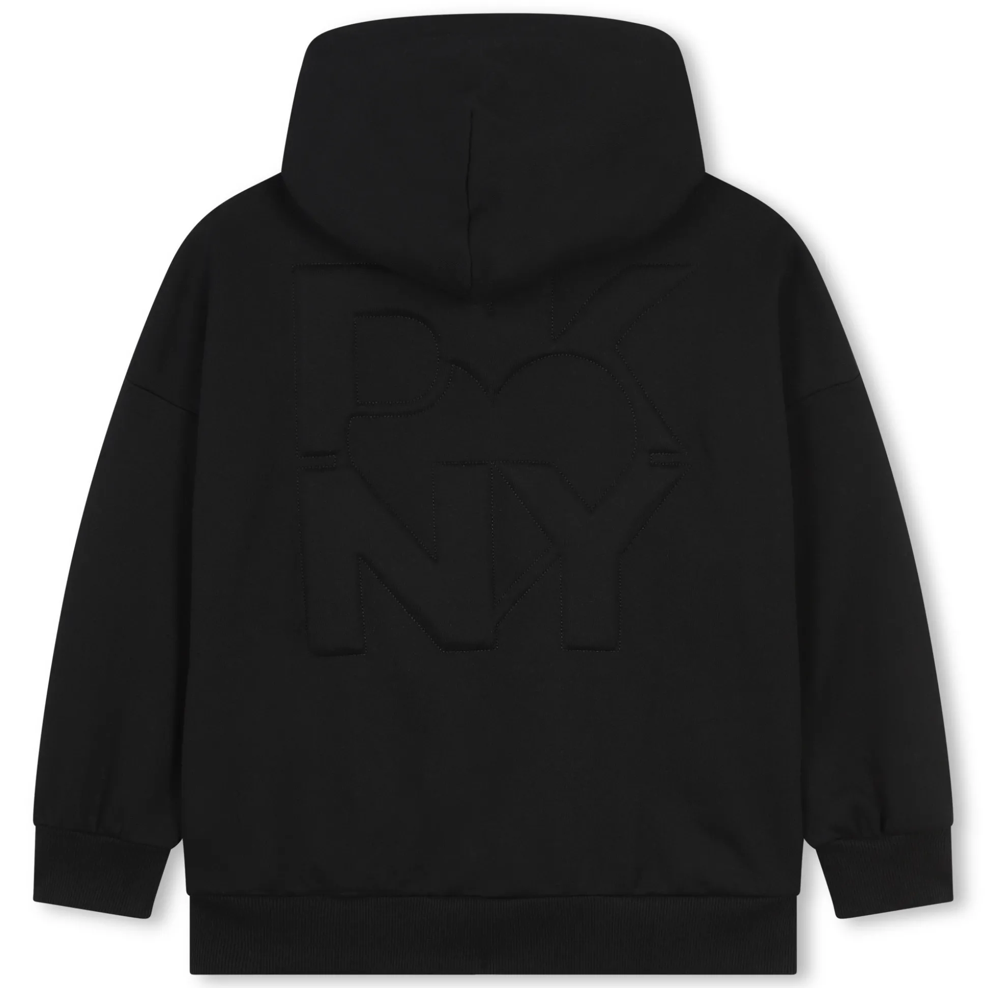 Fleece hooded cardigan