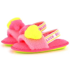 Fluffy fleece slippers