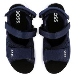Hook-and-loop canvas sandals