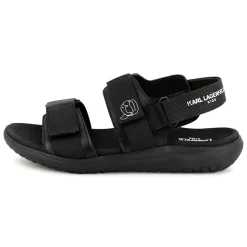 Hook-and-loop leather sandals