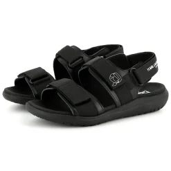 Hook-and-loop leather sandals