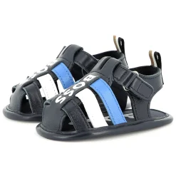 Hook-and-loop strap sandals