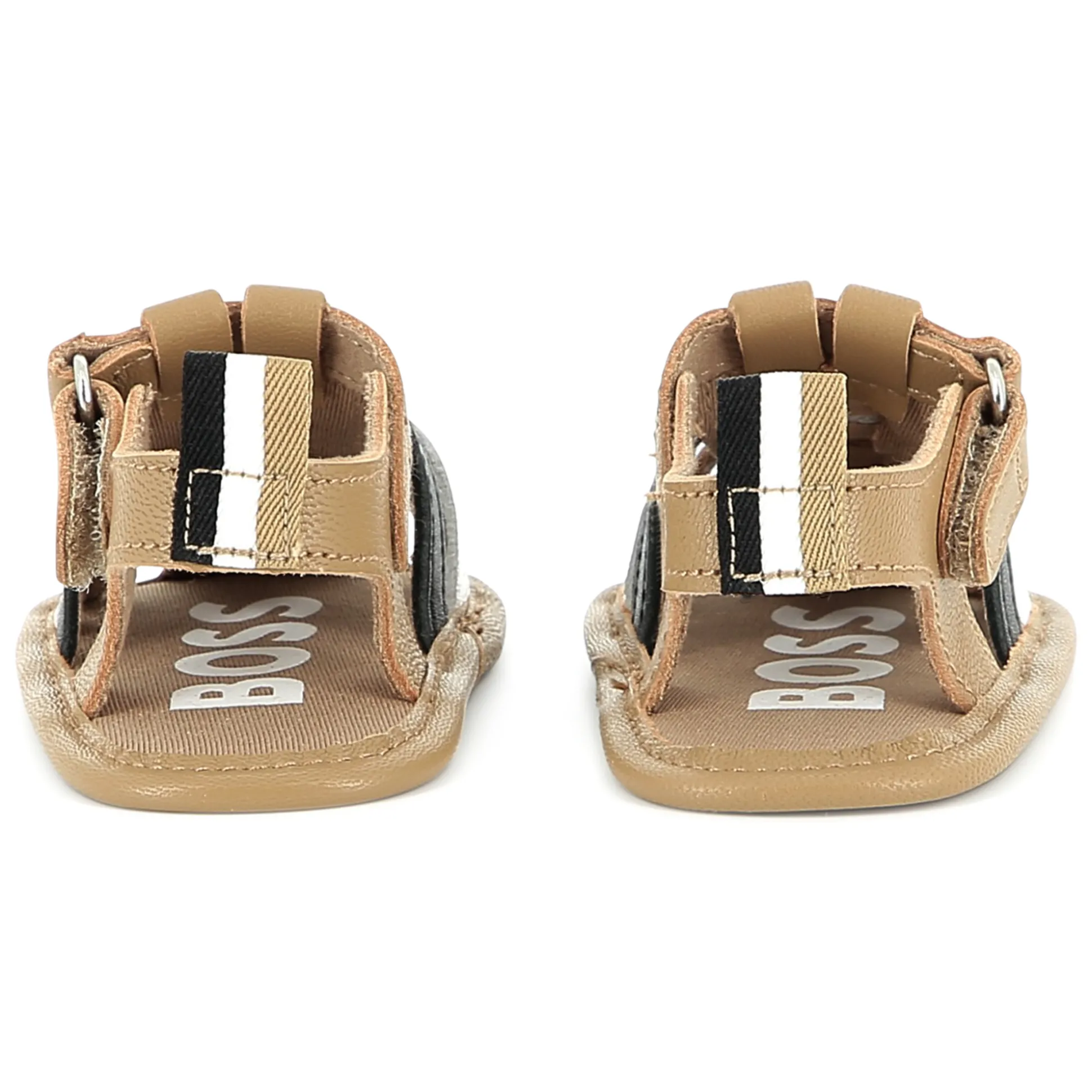 Hook-and-loop strap sandals