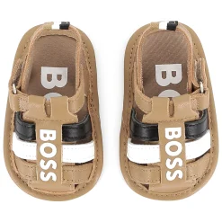 Hook-and-loop strap sandals