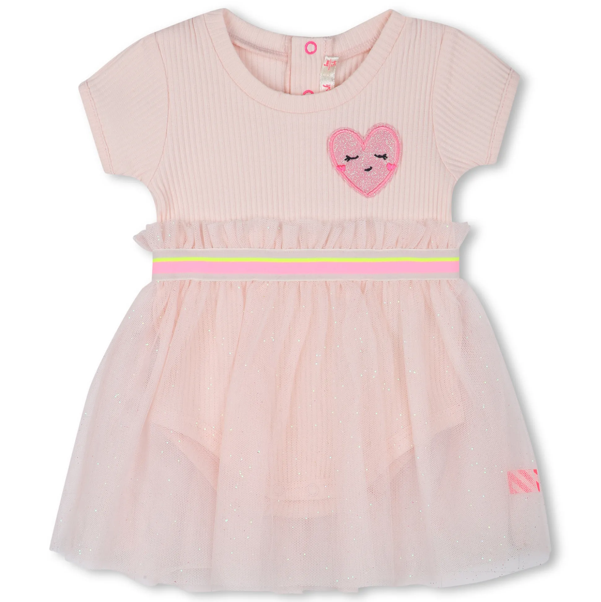 2-in-1 dress with heart patch