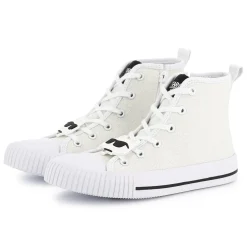 Lace-up high-top trainers