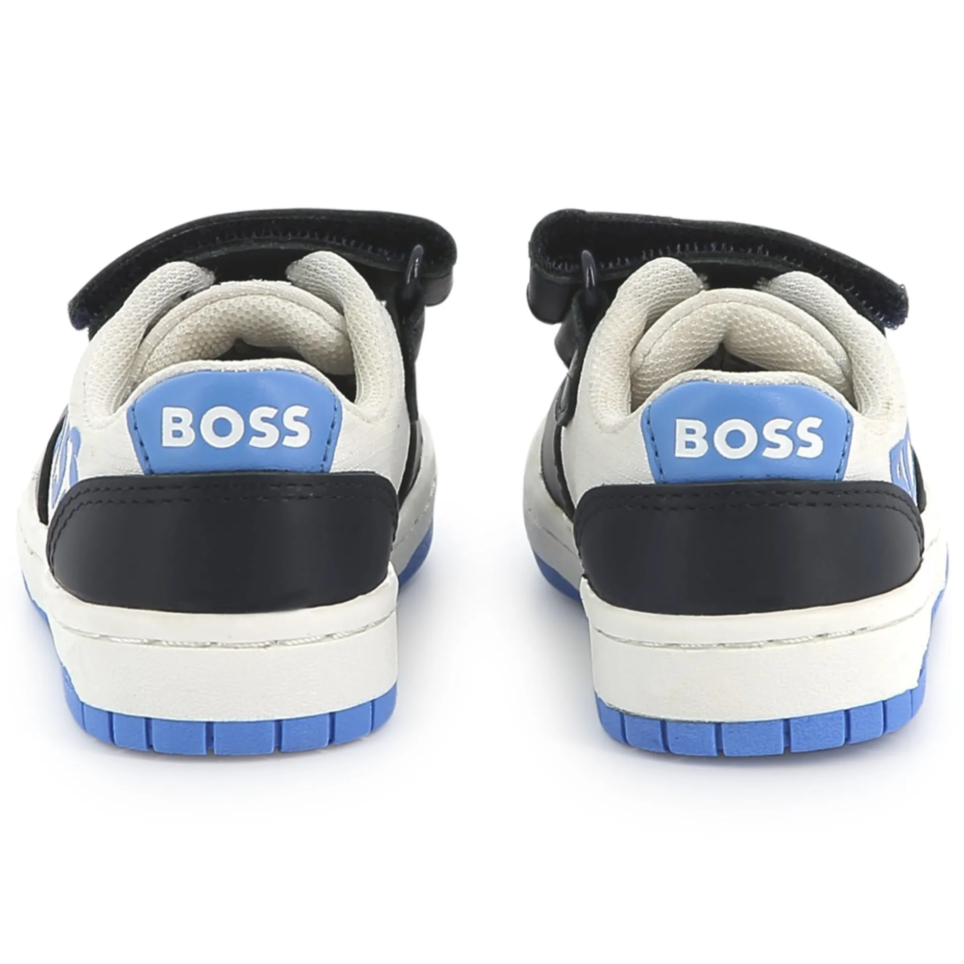 Leather lace-up trainers