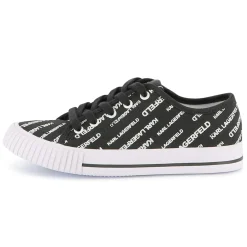 Logo print lace-up trainers