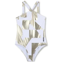 One-piece logo print swimsuit