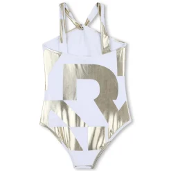 One-piece logo print swimsuit