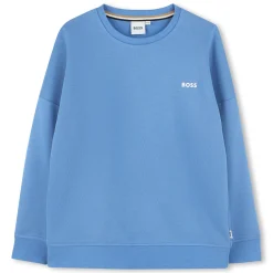 Plain round-neck sweatshirt
