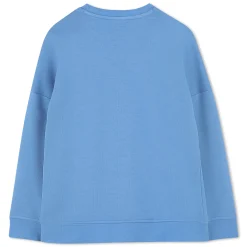 Plain round-neck sweatshirt