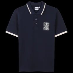 Polo shirt with chest label