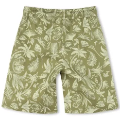 Printed cotton Bermuda shorts